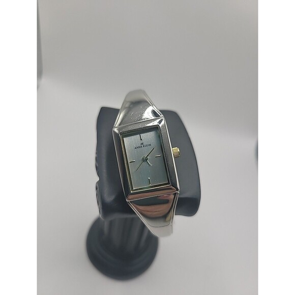 Vintage Anne Klein Silver Tone Rectangle Bracelet Watch Quartz main image 4